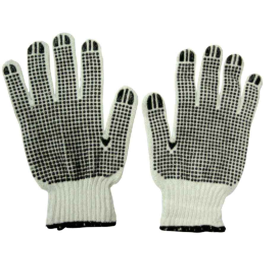 Krisbow GLOVE COTTON PVC DOTS WHITE SRSG101