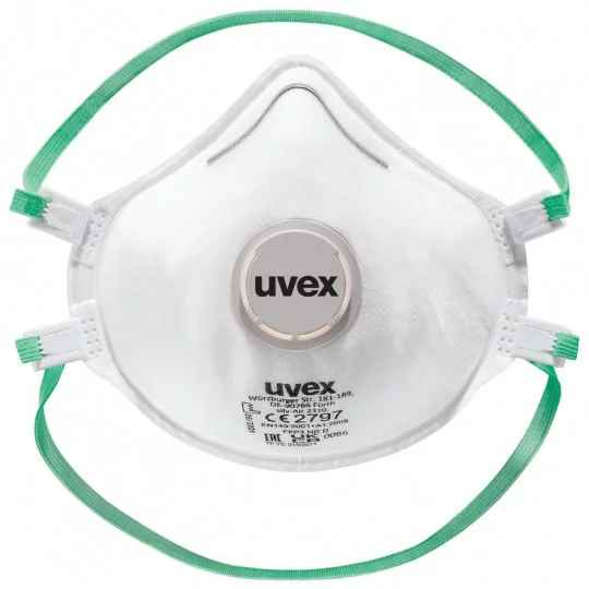 Masker cetak pelindung pernapasan FFP3 uvex silv-Air c 2310 planet