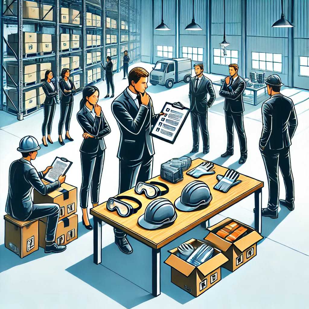 proses memilih partner pengadaan alat safety di lingkungan bisnis profesional.