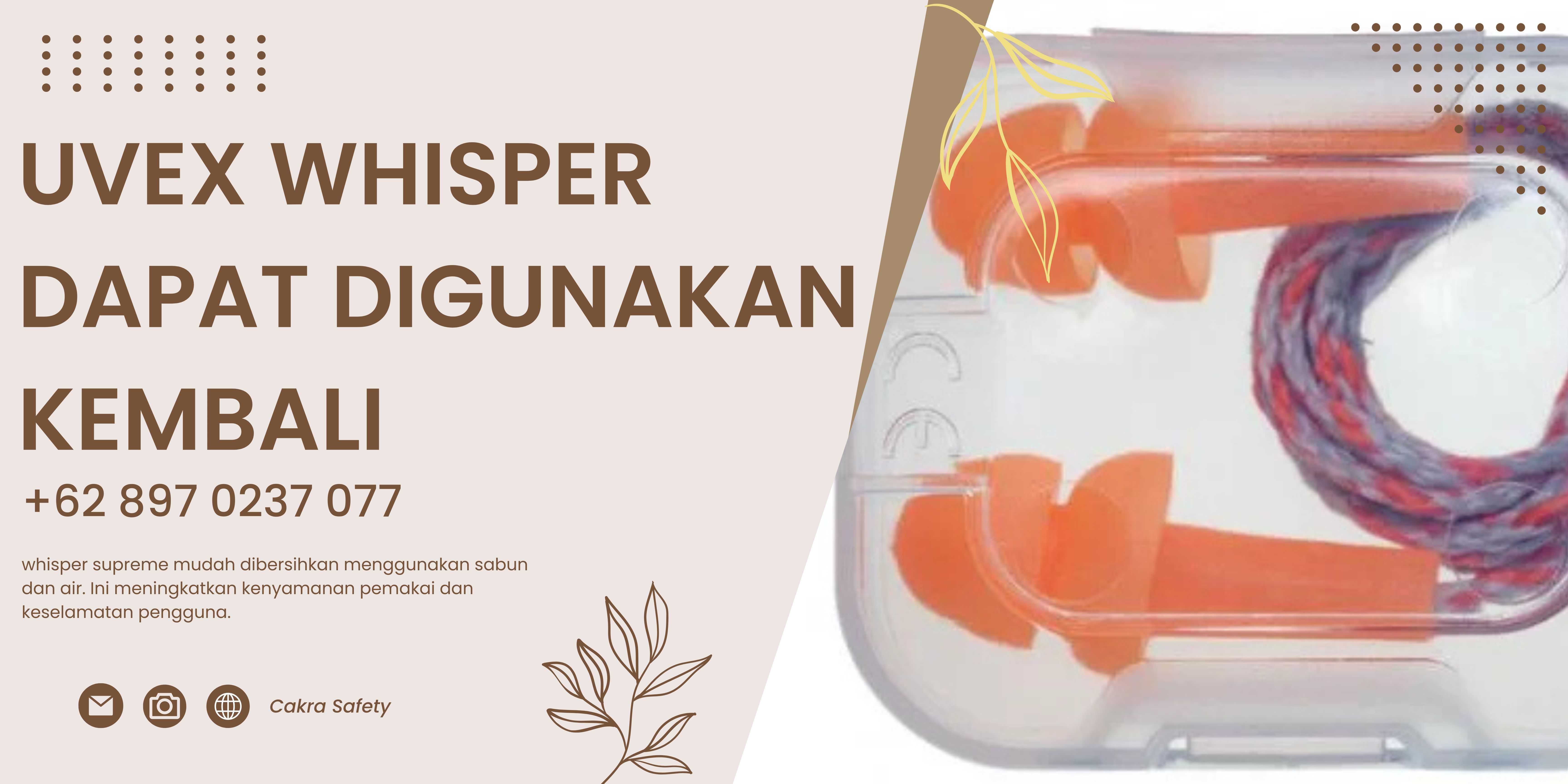 earplug yang dapat digunakan kembali uvex whisper