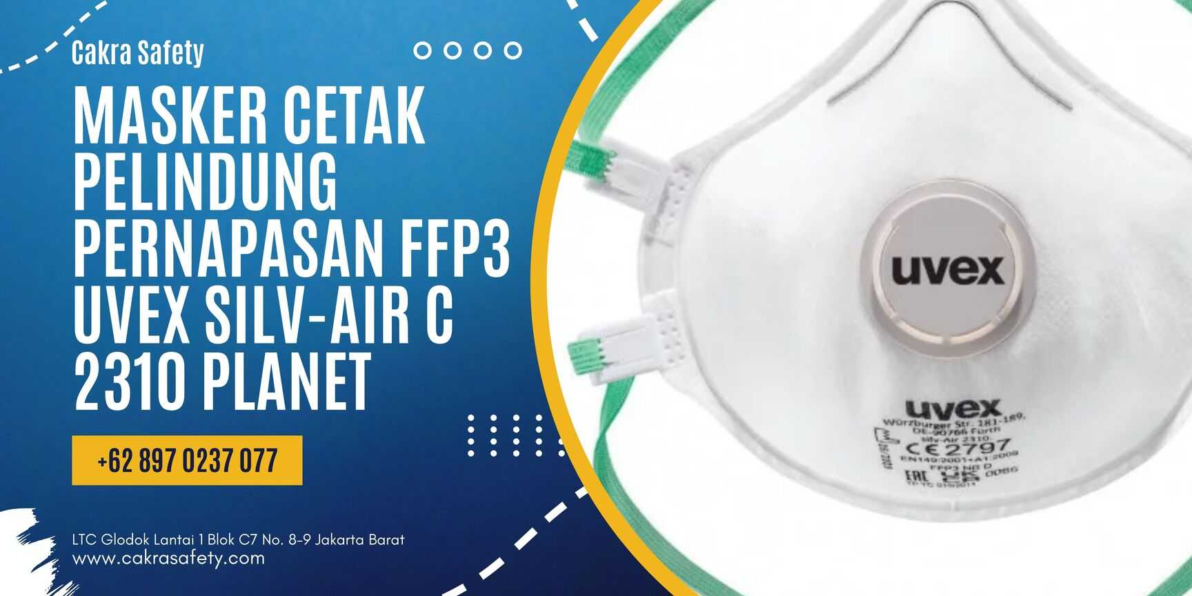 Masker Pelindung Terbaik: Uvex Silv-Air C 2310 Planet