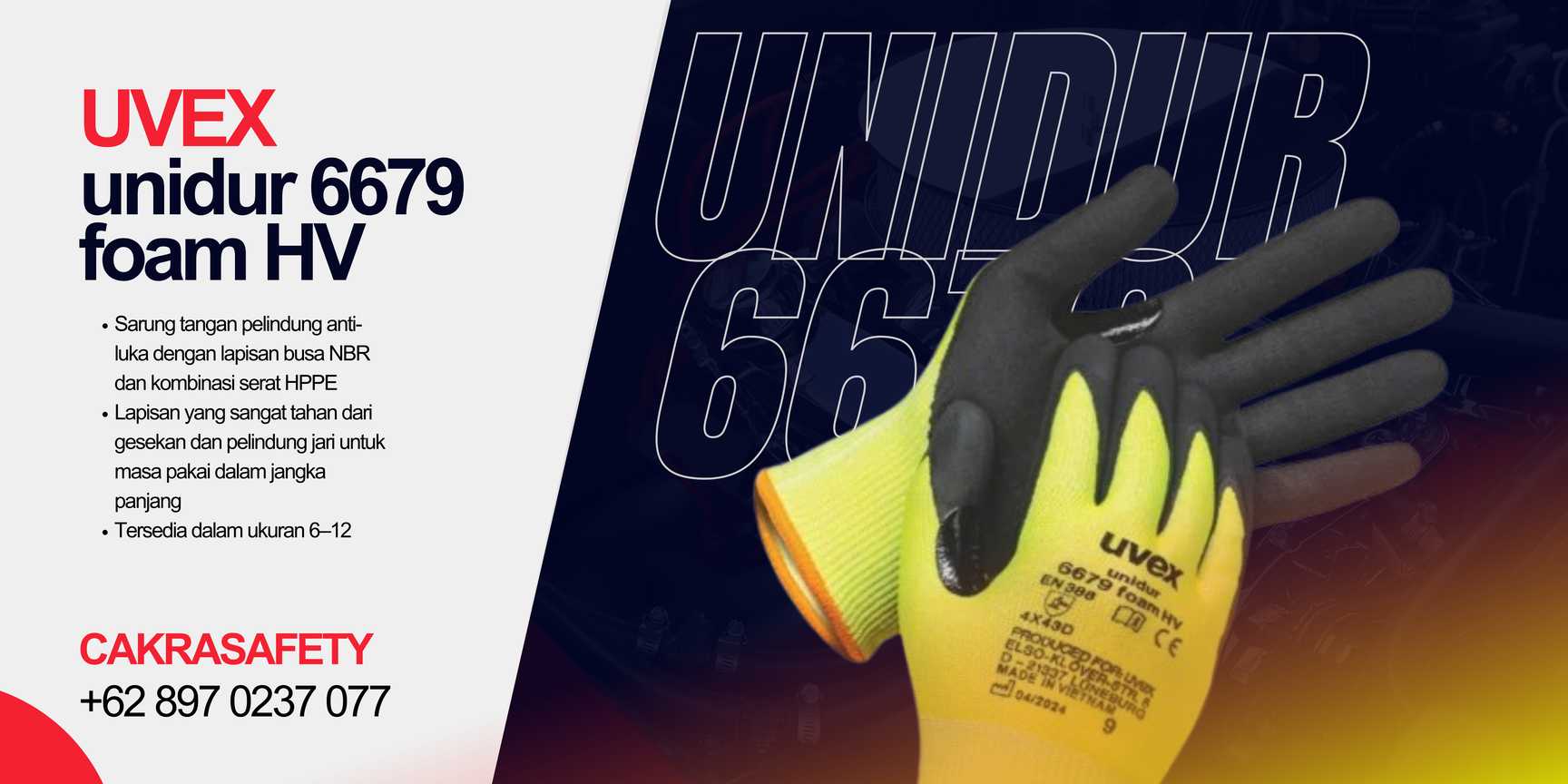 uvex unidur 6679 foam HV