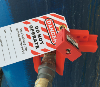 DJUSTABLE BALL VALVE LOCKOUT